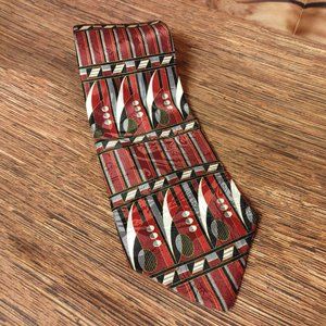 Machado George Machado | Men's Red 100% Italian Silk Tie